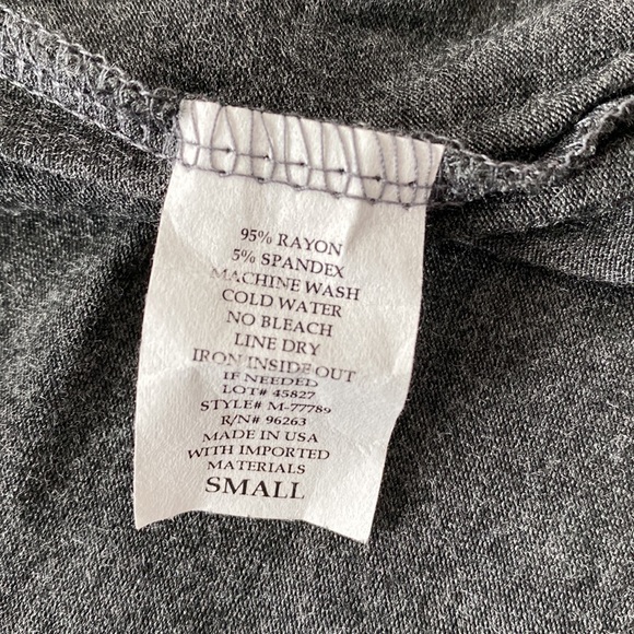 Prospect Boulevard Soft Gray Draped Top - Picture 5 of 5